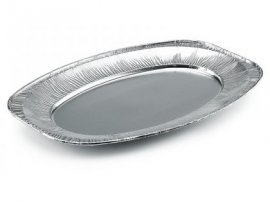 Vassoio Alluminio Ovale Piccolo V1 (vs-3d)(v350g) Cm.35