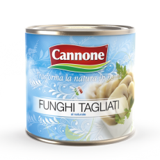 Funghi Champignon Tagliati Al Naturale Cannone Latta Ml.2650